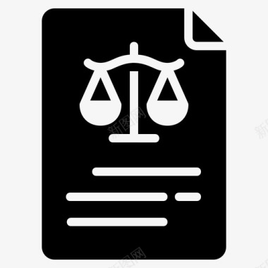 文件法律律师图标