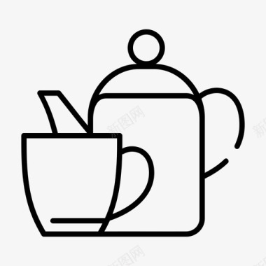 茶具茶杯茶壶图标