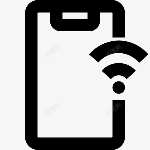 连接wifi设备手机svg_新图网 https://ixintu.com 手机 连接 接连 接设备 智能