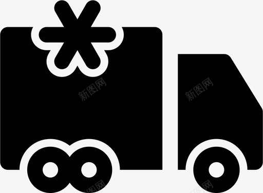 卡车冷藏车送货车svg_新图网 https://ixintu.com 卡车 冷藏车 送货 货车 物流 骑乘