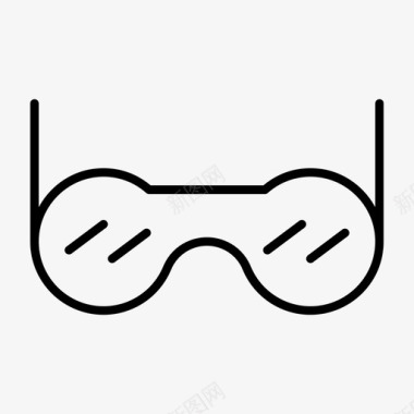 眼镜双目视力图标