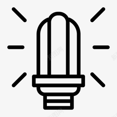 灯泡替代品能源图标