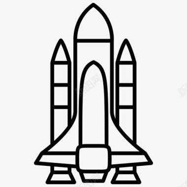 航天飞机行星火箭图标