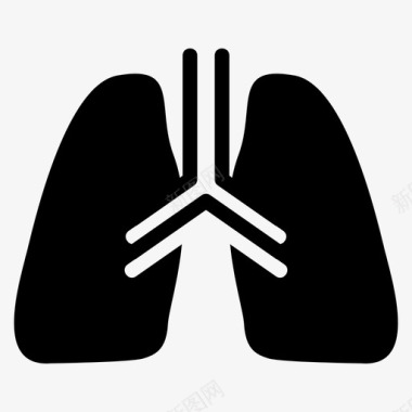 肺解剖学健康图标