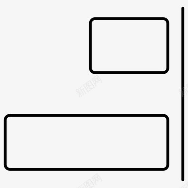 右对齐元素对齐图形设计应用程序图标
