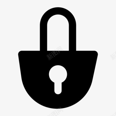 锁定锁定帐户隐私图标