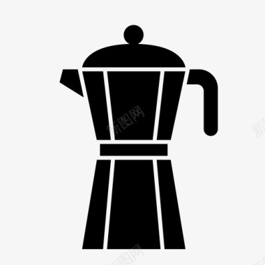 水壶咖啡法式图标