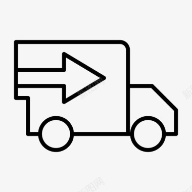汽车货运汽车送货起重卡车图标