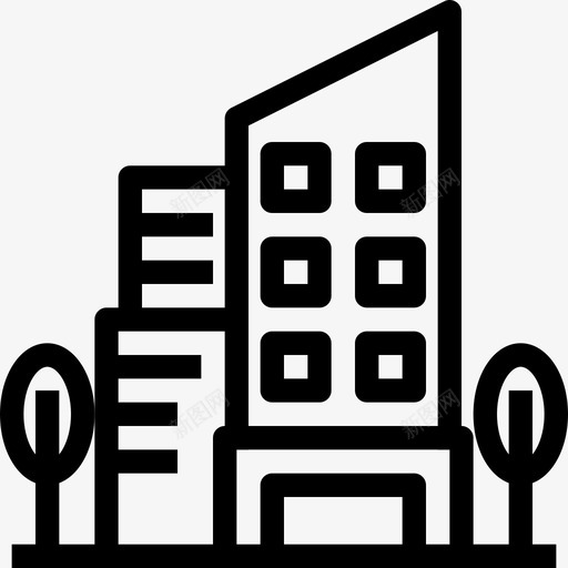 城市建筑城镇svg_新图网 https://ixintu.com 城市 建筑 城镇 建设