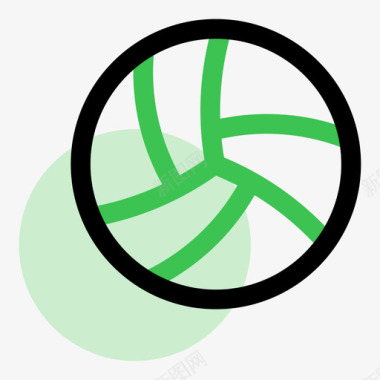 私教培训icon排球图标