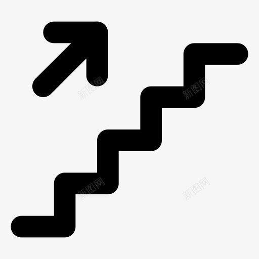 楼上出口楼梯svg_新图网 https://ixintu.com 楼上 出口 楼梯 上楼 简单 公共 符号