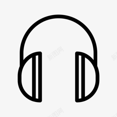 耳机耳朵耳罩图标