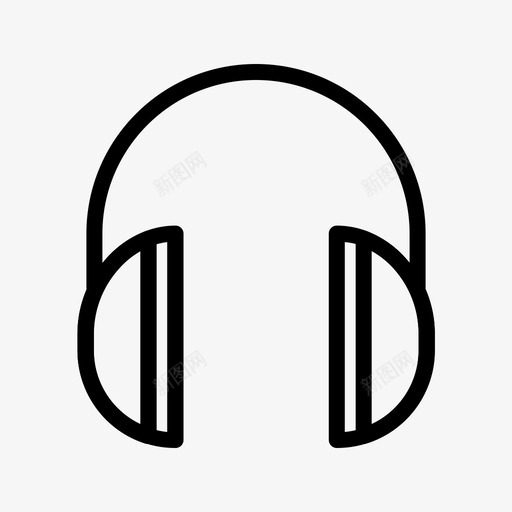 耳机耳朵耳罩svg_新图网 https://ixintu.com 防护 耳机 耳朵 耳罩