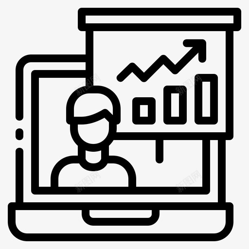 演示商务会议svg_新图网 https://ixintu.com 演示 商务会议 在线视频 在家 工作