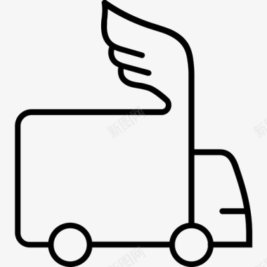 卡车送货自动送货送货业务图标
