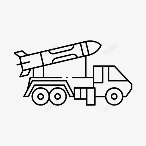 导弹发射器国防军事svg_新图网 https://ixintu.com 导弹 发射器 国防 国防军 军事 卡车 战争