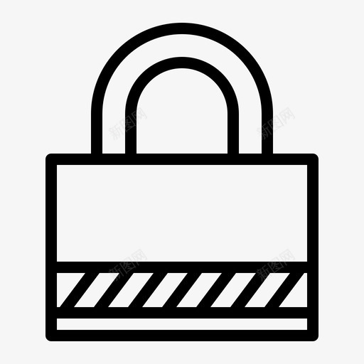 安全锁挂锁svg_新图网 https://ixintu.com 安全 挂锁 轮廓
