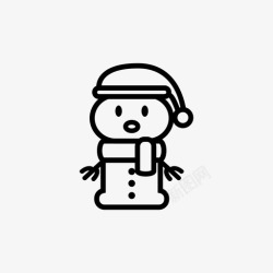 可爱圣诞小人雪人角色圣诞高清图片