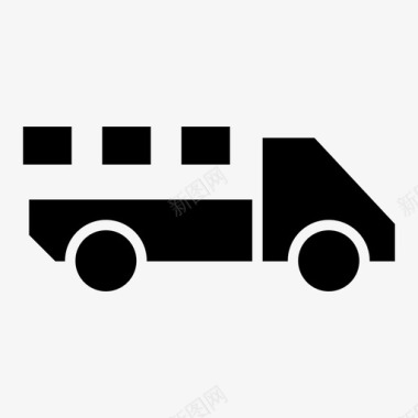 小卡车运输货车图标
