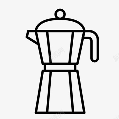 咖啡壶饮料茶图标