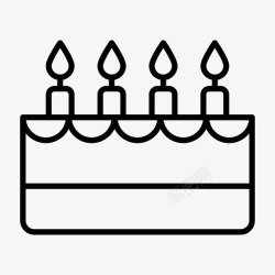 生日户外生日蛋糕蜡烛高清图片