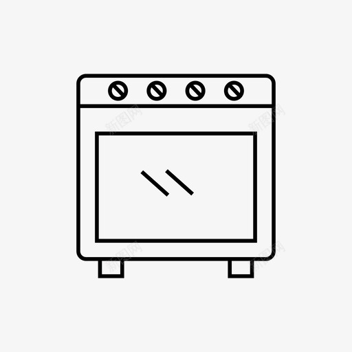 烤箱设备食品svg_新图网 https://ixintu.com 烤箱 设备 食品 厨房 餐厅 技术
