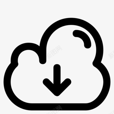 云下载设备网络图标