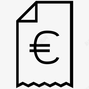 欧元货币符号文件图标