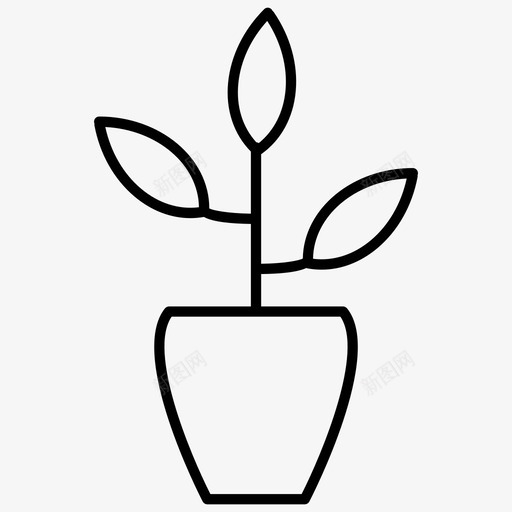 植物花盆装饰植物家居家具svg_新图网 https://ixintu.com 植物 花盆 装饰 家居 家具