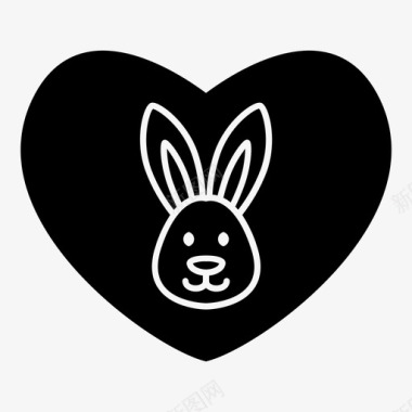 爱兔子复活节复活节兔子图标