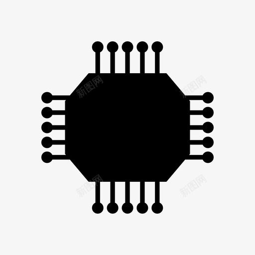 微芯片元件数字svg_新图网 https://ixintu.com 芯片 元件 数字 电子设备 技术