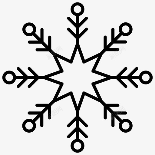 雪花冰雪svg_新图网 https://ixintu.com 雪花 冰雪 雪天 天气 冬天