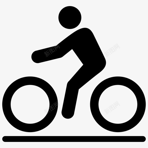 自行车骑车人运动svg_新图网 https://ixintu.com 自行车 骑车人 运动 健身 标志 部分