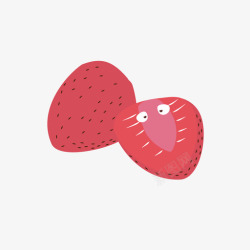 单个草莓图标制作模版草莓单个高清图片