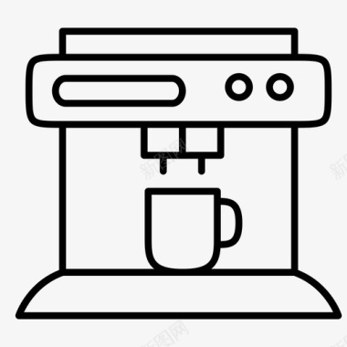 咖啡机厨房电器家用电器图标
