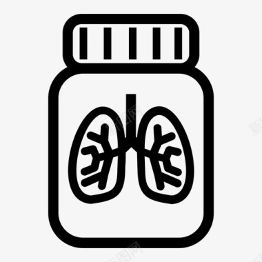 肺医学治疗医院图标