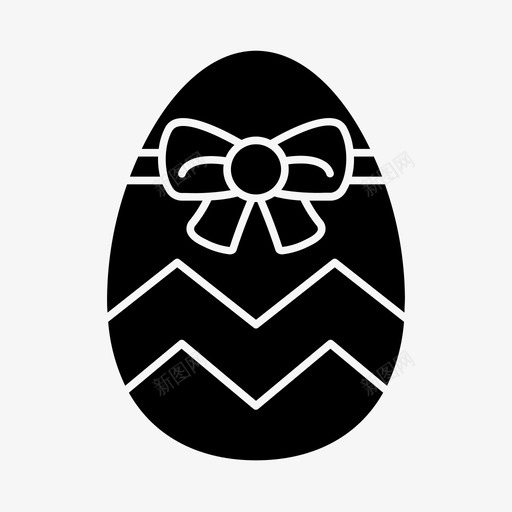 彩带彩蛋复活节复活节兔子svg_新图网 https://ixintu.com 复活节 彩蛋 彩带 兔子 食品 快乐