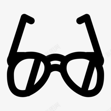 眼镜时尚款式图标