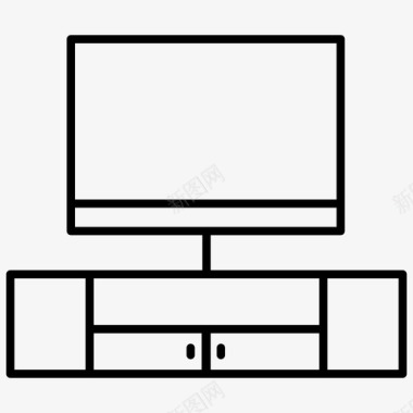 采购产品电视桌子电视桌子房子家具图标