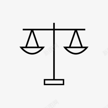 体重秤商业法庭图标