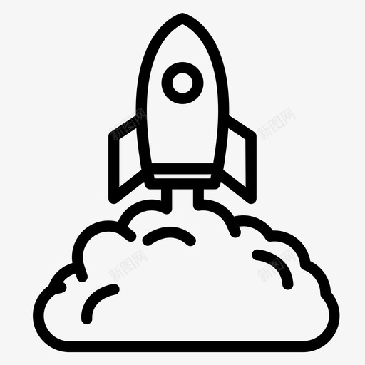 火箭冒险飞机svg_新图网 https://ixintu.com 火箭 飞机 气球 冒险 图标