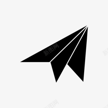 纸飞机航空商务图标