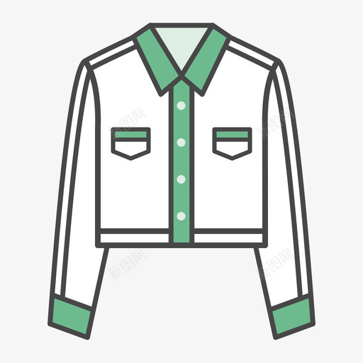 牛仔衣svg_新图网 https://ixintu.com 牛仔