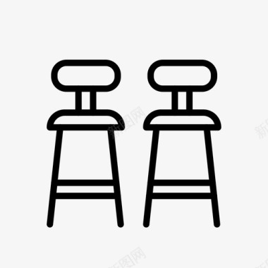 采购产品酒吧凳子酒吧凳子椅子图标