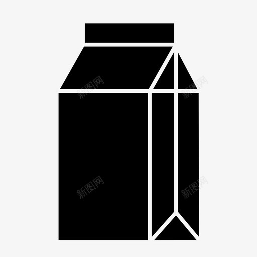 牛奶盒装饮料svg_新图网 https://ixintu.com 牛奶 盒装 饮料 新鲜