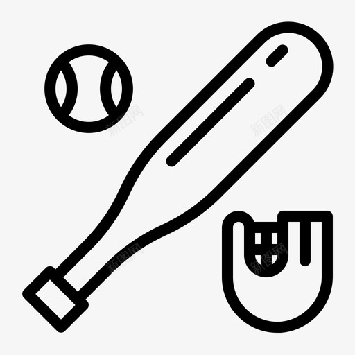 学校球棒球svg_新图网 https://ixintu.com 学校 球棒 棒球 比赛 联盟 运动 运动学 大纲