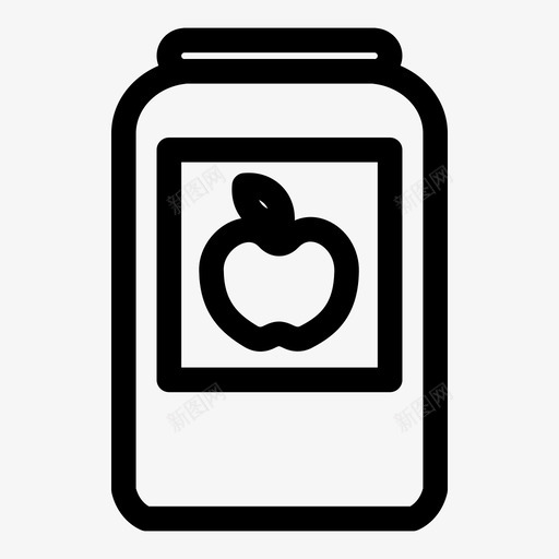 果酱罐银行果酱svg_新图网 https://ixintu.com 果酱 收获 银行 果汁 感恩节