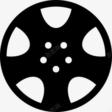 轮辋汽车轮盘图标
