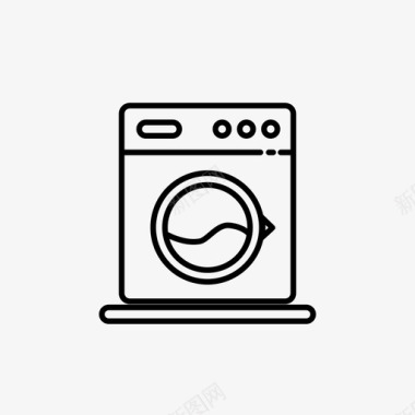 洗衣房洗衣机服务图标