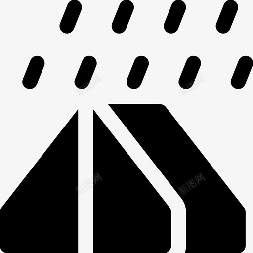 下雨露营自然svg_新图网 https://ixintu.com 下雨 露营 自然 睡眠 帐篷 天气 露天